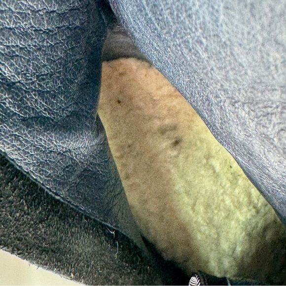 Ugg Camille Oil Rubbed Leather Lace Up Knee High Heeled Boots Black 6.5 5488 - Picture 11 of 13